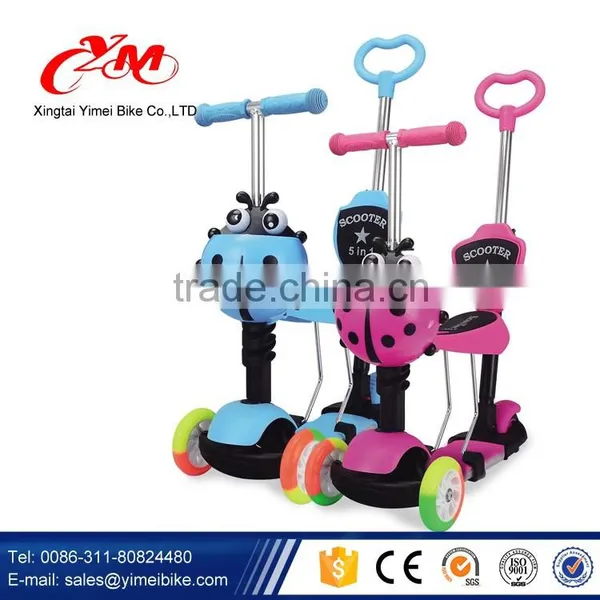 PP Material Best Kick Scooter for Kids / Cheap Children Kick Scooter With Music / Four Wheels Breaststroke Kick Scooter photo-5