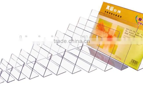 A4 L Shape Sign Holder Vertical Acrylic Sign Holder photo-6