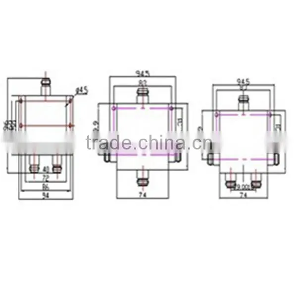 Micro Strip Power Divider -2 Way/ 3way/ 4way High Power Splitter/Distributer photo-6