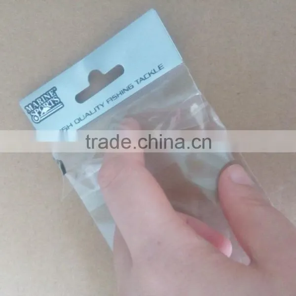 Plastic BOPP Hanging Header Card Packaging Bag For Marine Sports Fishing Tackle Quality Choice photo-3