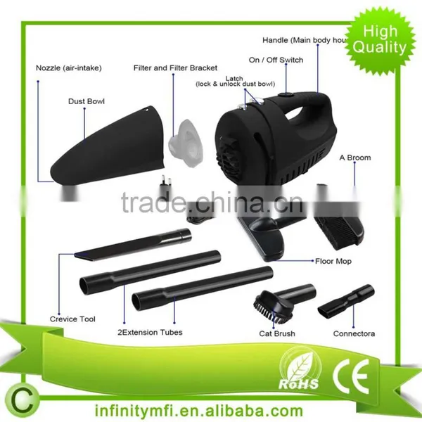 5VacuumMouths 12V 80WHandVacuumCleanerRechargeableCordlessHome/CarVacuum Cleaner photo-2