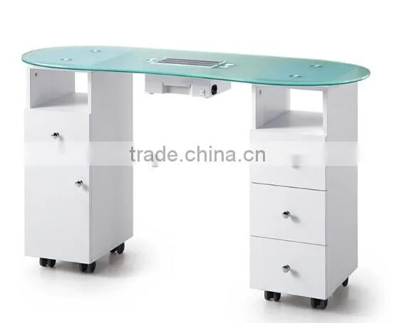 With Glass Top Manicure Table for Nail Table photo-3
