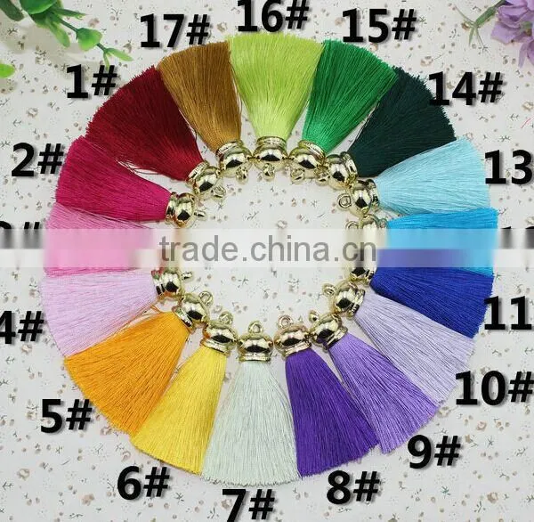 Rabbit Fur Pom Pom Keychain With Tassels for Lady Handbag/bag Charm Fur Ball KZ160071 Quality Choice photo-5