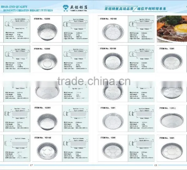 11 Inch Round Microwavable Disposable Aluminium Foil Container Foil Baking Pizza Pan photo-2