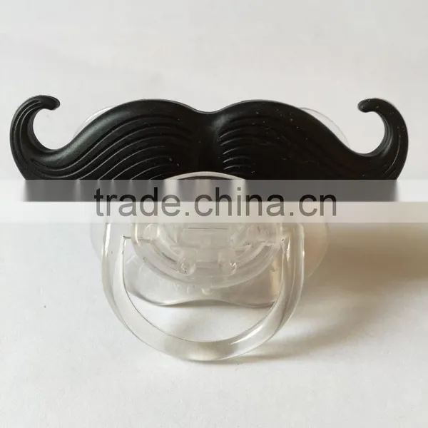 2015 Newest Design Hot Sale BPA Free Baby Product Moustache Design High Quality Funny Moustache Pacifier photo-4