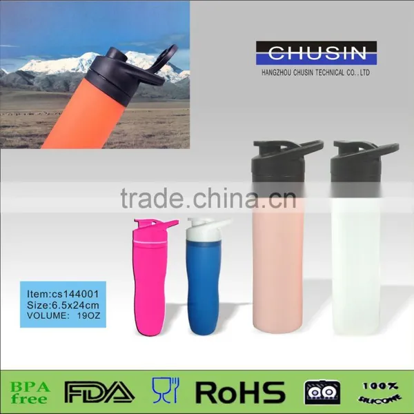BPA Free Foldable Silicone Drinking Bottle photo-3