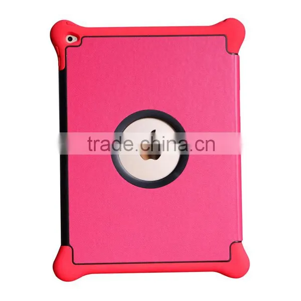 2016 New Design 3 In1 With Stand Flip Cover Hard PC+PU Leather+Silicone Shockproof Tablet Case for Apple Ipad Pro 9.7/12.9 Inch photo-3