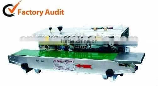 Continuous Plastic Sealing Machine With Ink Printing
