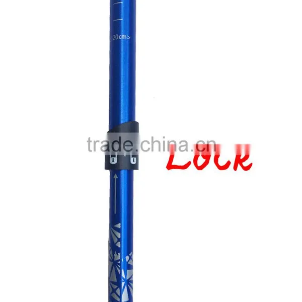 Alumium7075 Telescopic Trekking Pole Nordic Folding Walking Stick Hiking Stick photo-3