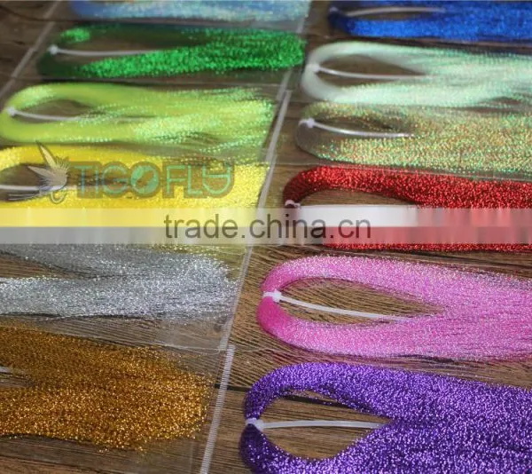 Assorted Colors Flashabou Crystal Flash Tinsel Flash Fly Tying Material 1/69" Wide