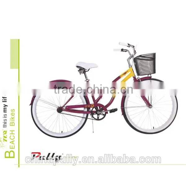 2014 Hot Sell BC2603 PULLY 26 Inch Single Speed CHEAP Beach Cruiser Bike photo-3