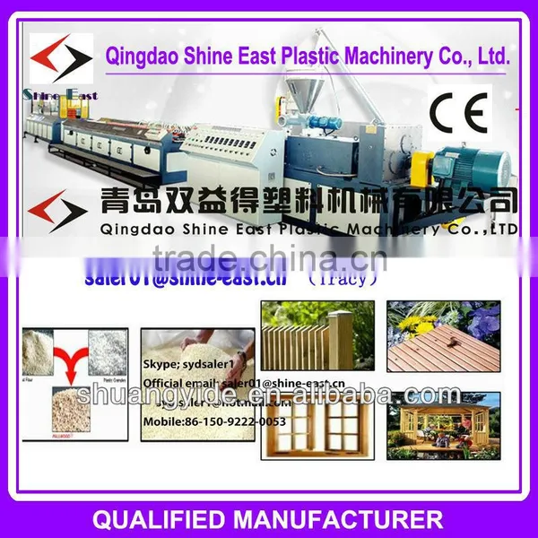Sell Hot! Wood Plastic Machine / Wood Profile Making Machine Production Line photo-4