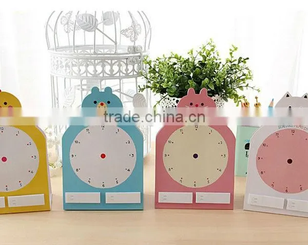 New Creative Small Clock Sticky Notes and Note Book photo-2