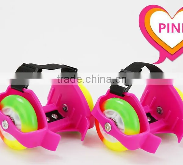 2 Rubber Wheels Roller Skates Wheels Flashing Roller Skate Wheels for Shoes photo-2