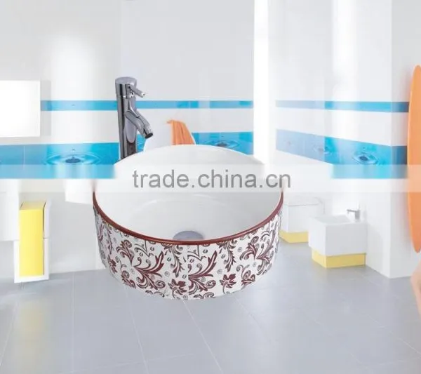 Fasion Colour Bathroom Design Professional Porcelain Wash Basins Above Washing Machine photo-6