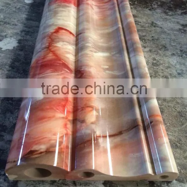 PVC Marble Skirting Production Line,PVC Fuax Marble Profile Making Machine photo-5