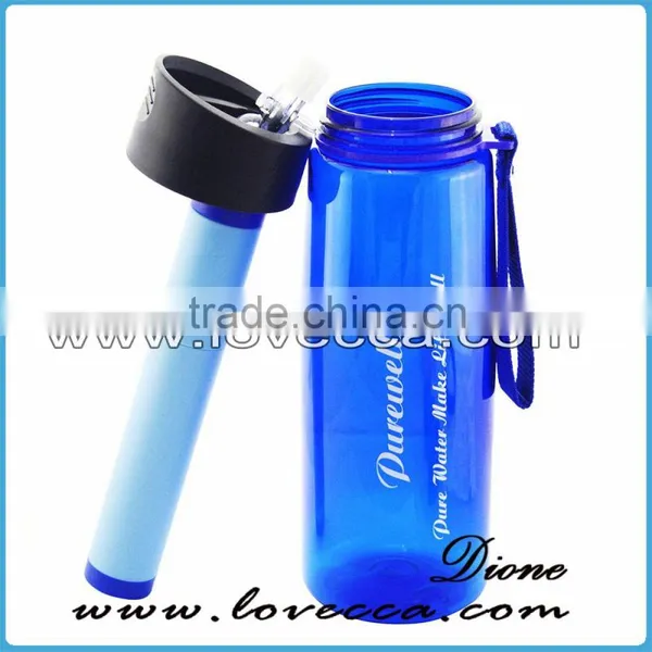 Outdoor Straw Wataer Filter Survival Water Filter With Compass and Survival Mirror photo-4
