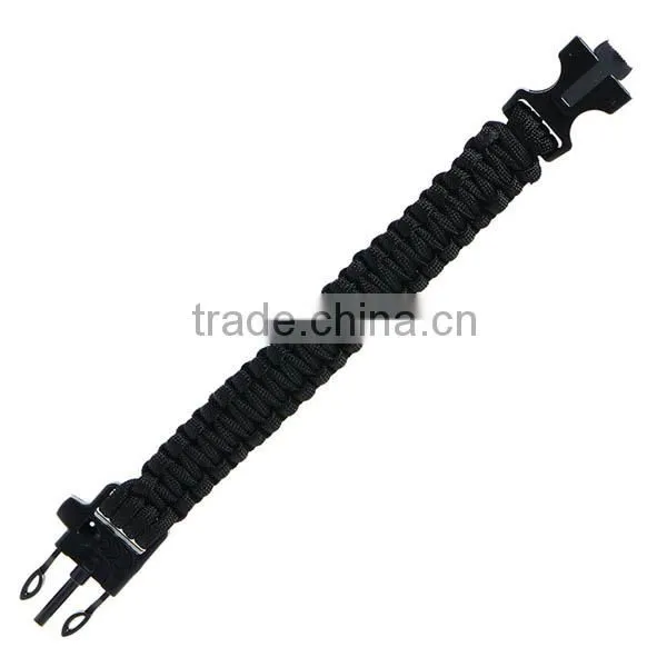 2016 New Design Handwoven Survival Paracute Bracelet With Flint and Whistle photo-4