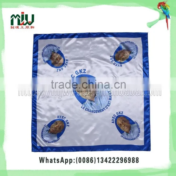 Leader Custom Wholesale Square High Quality Silk Scarf photo-3