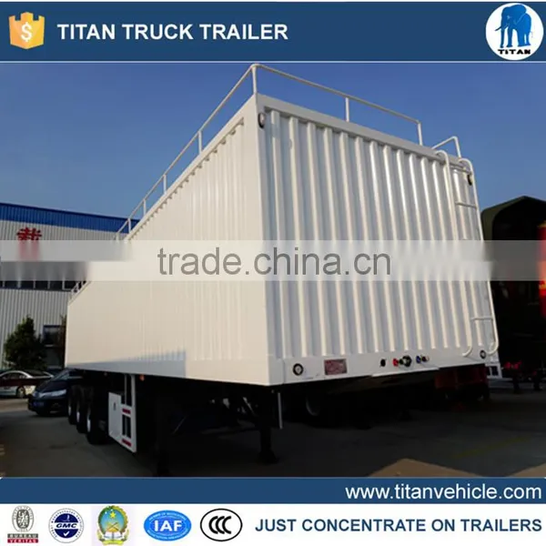 Agricultural Semi Trailer Grain Transport in Bulk Wheat Carrier Trailer
