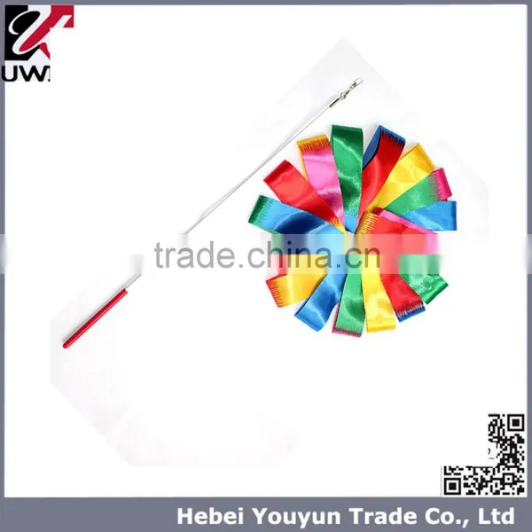 UWIN Colourful Dance Ribbon Rhythmic Gymnastic Ribbons Stick On Sale photo-3