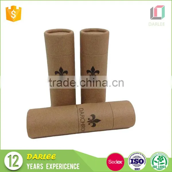 China Manufacturers High End Hot Stamping Black Round Tube Box With Lids photo-4