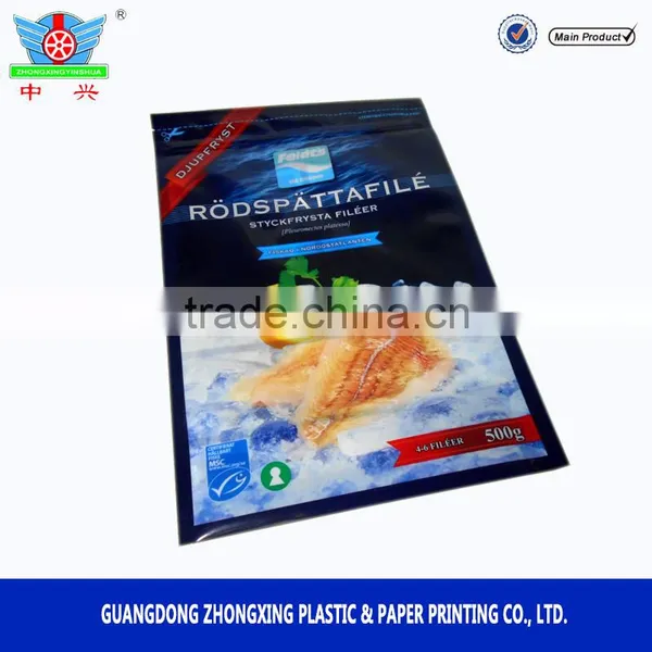Customized Plastic Printed Laminated Frozen Food Packaging Bag/freezer Bag photo-3