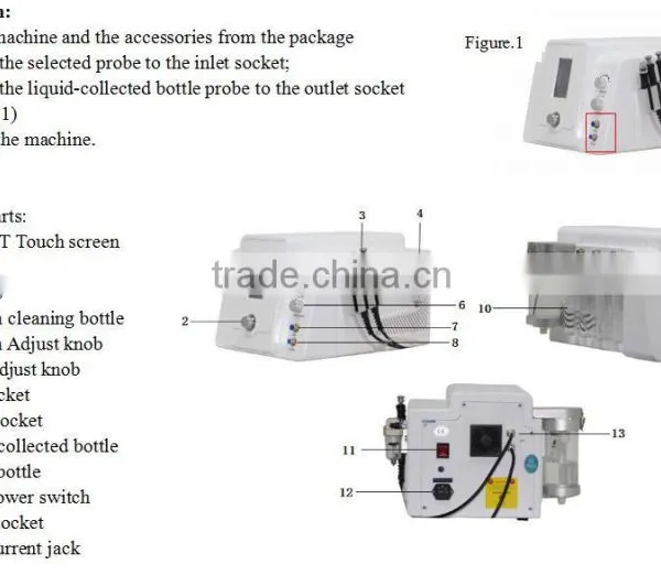 NL-SPA510 Professional Vacuum Facial Machine Microdermabrasion Dermabrasion Microcurrent Facial Therapy Machine photo-6