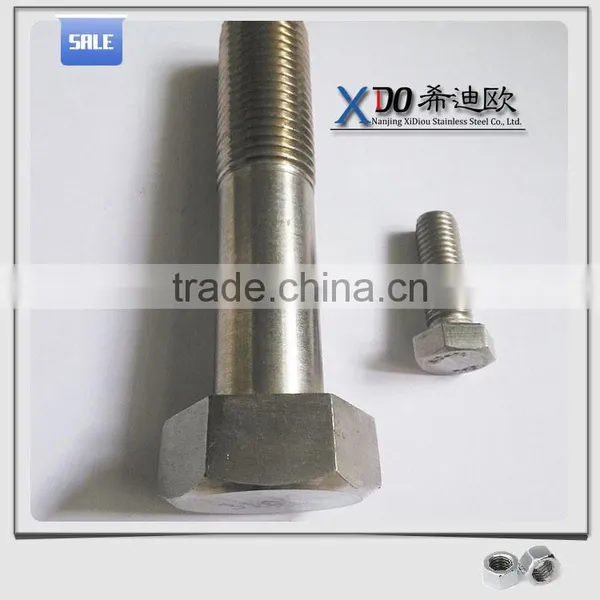 Alloy 601/2.4851 Alloy 625 / 2.4856 . Alloy600 / 2.4816 Din931 Hex Bolt & Nut photo-2