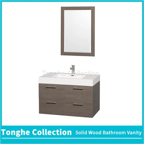 Wall Mounted PVC Melamine Bathroom Vanity Set photo-5