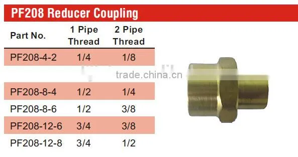 PF208 Reducer Coupling,Pipe Fitting,Brass Fitting,Pipe Valve photo-5