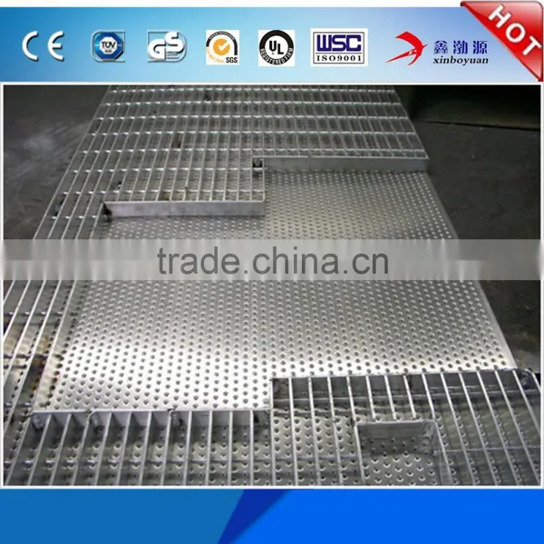 Factory Low Price I-Shape Plain Type Serrated Galvanized Metal Grid Flooring Steel Bar Grating Stainless Grate photo-3