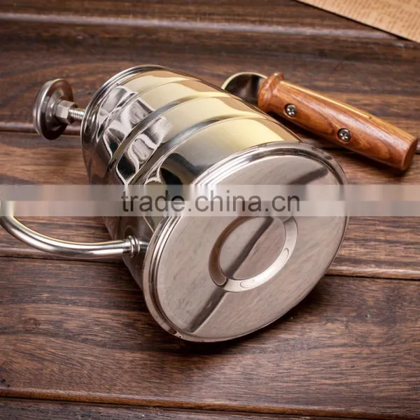 Pour Over Coffee Kettle Hand Drip Kettle Premium Stainless Steel Gooseneck Tea Kettle Wooden Ergonomic Handle photo-5