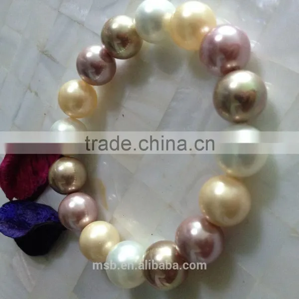 Loose Round Imitation Pearl Multicolor for Bacelet Pendant Necklace photo-2