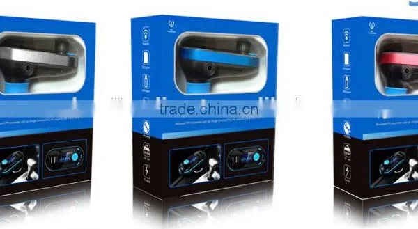 New Design Dual Usb Wireless Bluetooth Car FM Transmitter MP3 Player Car Kit Charger for IPhone6 Samsung photo-6