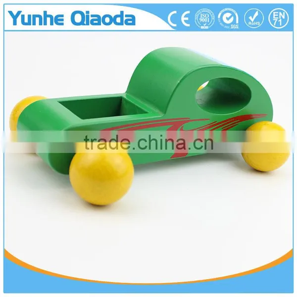 Green Color Car Toy for Kids,Education City Games Wooden Car Model Toy photo-4