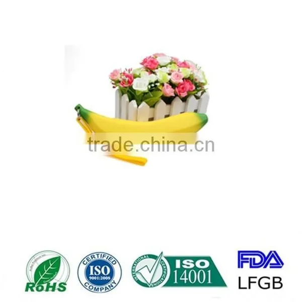 New Fashion Yellow Banana Shape Change Silicone Pocket, Silicone Coin Purse photo-2