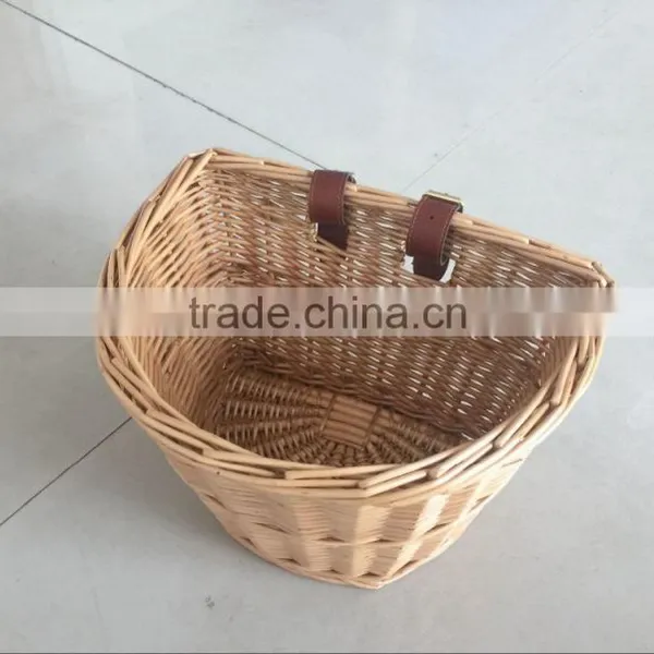 Half Round Willow Wicker Basket, Better Used for Bike Storage photo-2