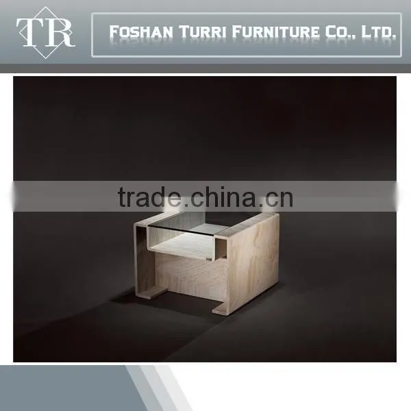 Iran Travertine Import With Glass Top Coffee Table photo-4