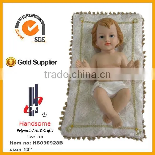 8 Inch Catholic Religious Polyresin Baby Jesus Figurine photo-2