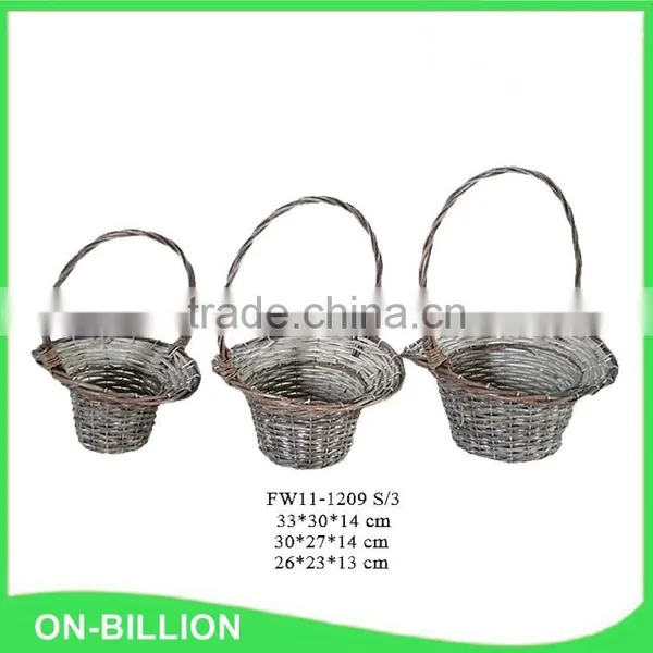 Natural Wicker Hat Basket photo-2