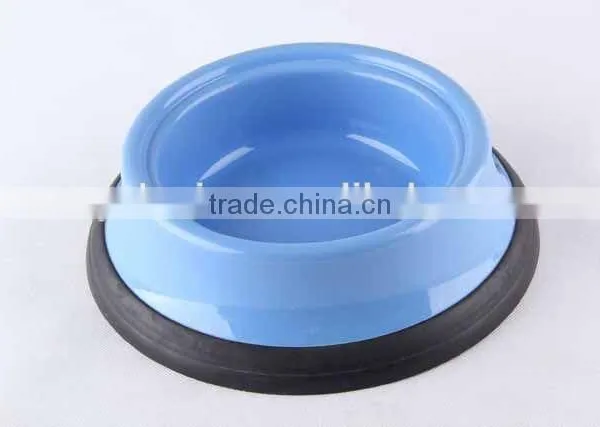 Plastic Slip-resistant Pet Bowl With Rubber Bottom/ Dog Bowl photo-4