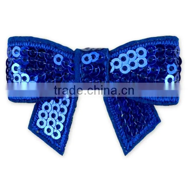 Wholesale Fashion Girls Hair Decorations Hair Bows Girls Boutique Hot Pink Sequin Bow photo-3