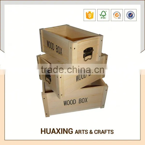 Modern Style Wooden Storage Basket for Transportation photo-5