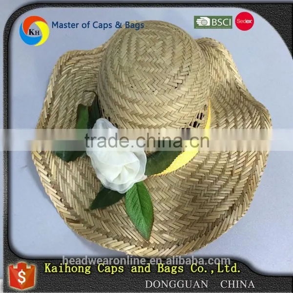 Fashion Summer Womens Straw Hats With Flower Wholesale photo-4