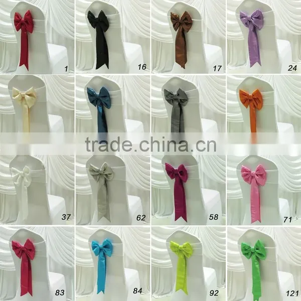 New Design Spandex Chair Band With Bow/Bowknot for Wedding Banquet
