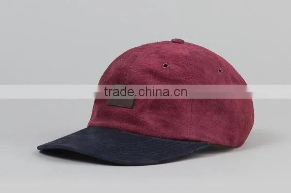 6 Panel Suede Baseball Cap Custom photo-3