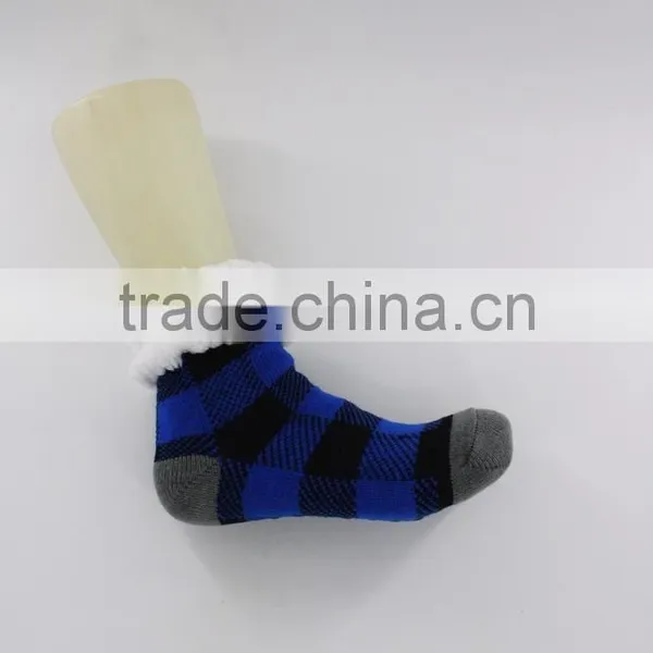 Acrylic Faux Fur Anti Slip Home Soft Slipper Socks photo-5