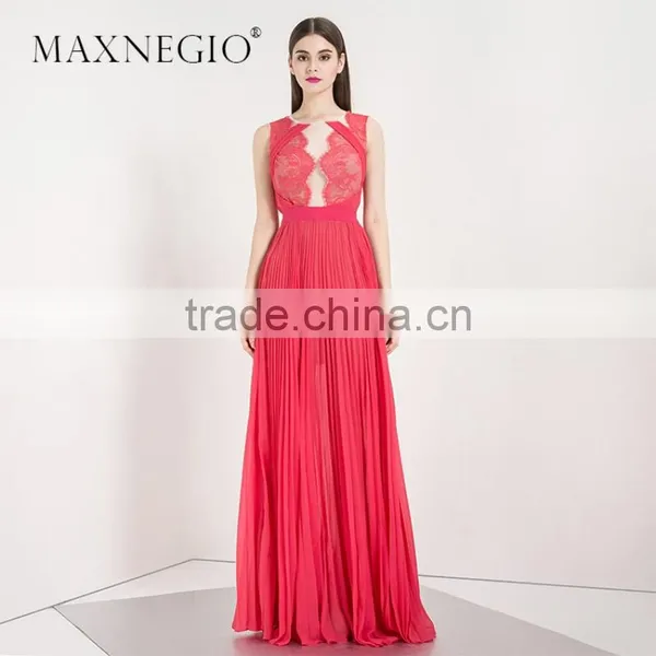 2017 Garment Factory New Arrived High Fashion Design Layered Lace Dress Woman Evening Dress photo-4