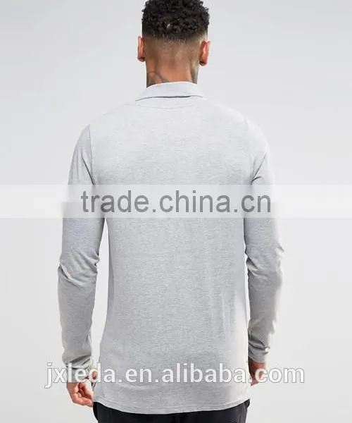 Long Sleeve Casual Street Top Wear, OEM Cheap Blank Sports Golf Gym T-shirt Men Wholesale photo-2